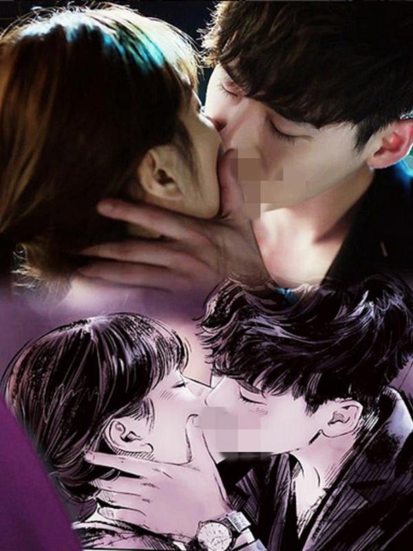Adegan ciuman Lee Jong Suk dan Han Hyo Joo yang bikin drama yang mereka perankan jadi sensasi baru (Youtube)