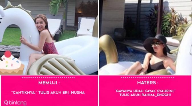 Bella Shofie vs Haters, antara Benci dan Memuji. (Foto: Instagram @bellashofie5292, Desain: Muhammad Iqbal Nurfajri/Bintang.com)