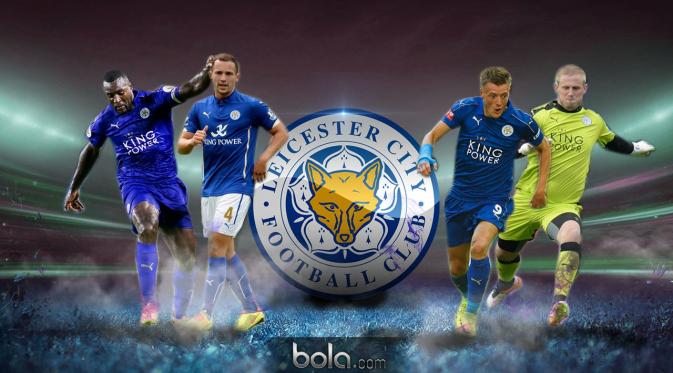 Pemain Bintang Klub Leicester City (Bola.com/Rudi Riana)