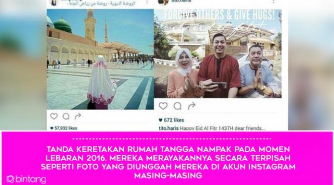Dian Pelangi, Perjalanan Cinta Hingga Gugat Cerai Suami. (Foto: Instagram @dianpelangi @tito.haris, Desain: Muhammad Iqbal Nurfajri/Bintang.com)