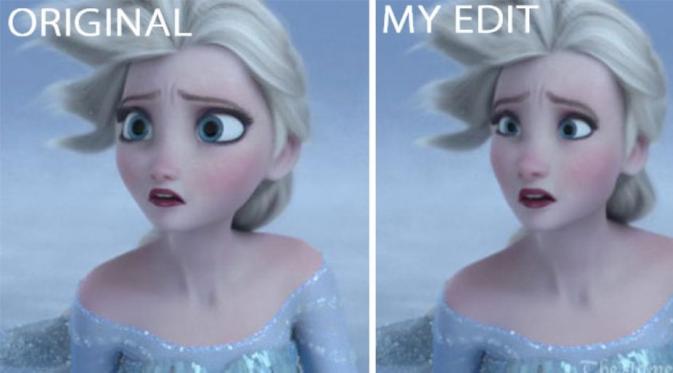 Elsa di Frozen. (Via: boredpanda.com)