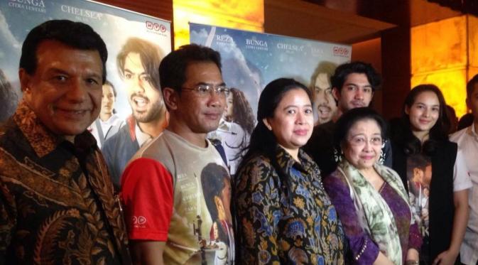 Nonton bareng film 3 Srikandi bersama Puan Maharani dan Megawati (Liputan6.com)