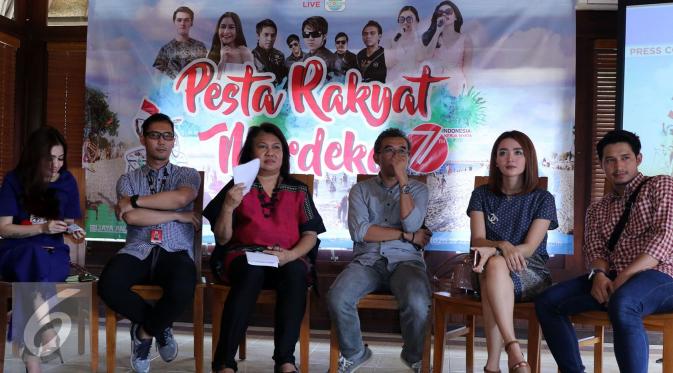 Konfrensi pers Konser Pesta Rakyat Indosiar (Herman Zakharia/Liputan6.com)