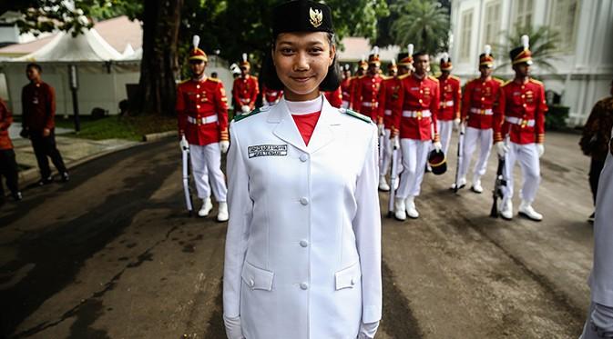 Tabriza Aqila Taqiya dari SMA Negeri 1 Cilacap, Paskibraka Putri perwakilan Jawa Tengah 