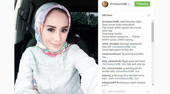 Shinta Bachir beri alasan mengapa ia buka tutup hijabnya [foto: instagram]