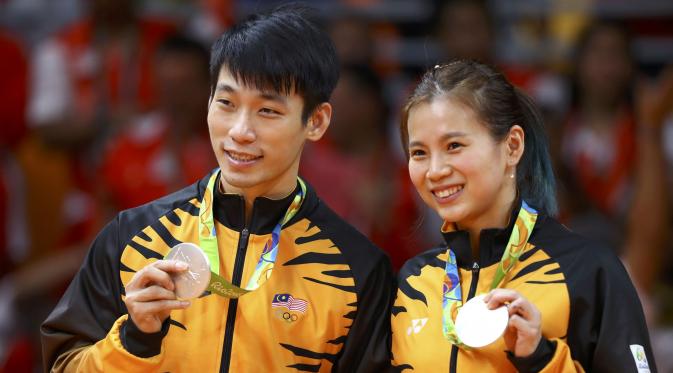 Ganda campuran Malaysia usai merebut perak di Olimpiade 2016