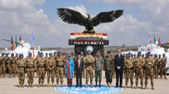 Kontingen Garuda Unifil Peringati HUT RI ke-71 di Lebanon