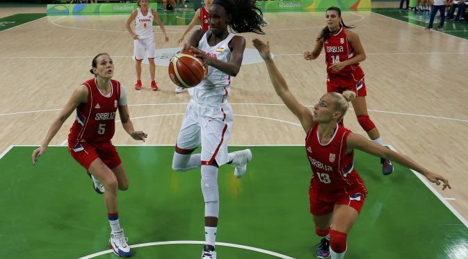 Timnas Basket Putri Spanyol vs Serbia (Reuters)