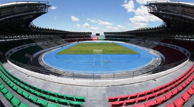Philippine Sports Stadium terletak di kawasan Ciudad de Victoria di Bocaue, Bulacan, Filipina. (Bola.com/Philippinearena)