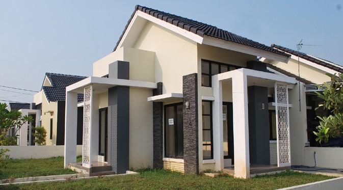 Salah satu rumah siap huni di Kota Harapan Indah, Bekasi.