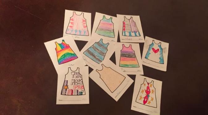 Kumpulan desain pakaian dari anak-anak. (Via: boredpanda.com)