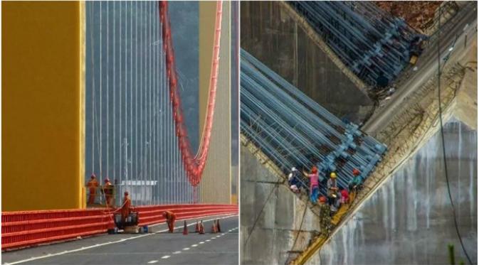 Menurut laman Highest Bridge, karya ini adalah jembatan lengkap ke dua tertinggi sedunia, setelah jembatan Siduhe di provinsi Hubei, China. (Sumber sohu,com)