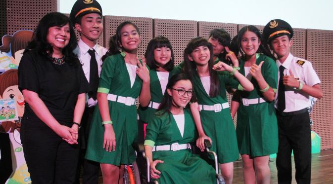 Konser Mini Nyanyian Anak Nusantara yang digelar Kemendikbud. (Fachrur Rozie)