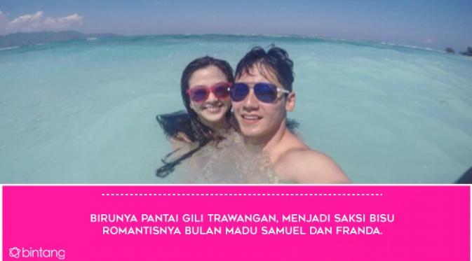 Bulan Madu Penuh Cinta Franda dan Samuel Zylgwyn. (Foto: Instagram @samuel_zylgwyn, Desain: Muhammad Iqbal Nurfajri/Bintang.com)