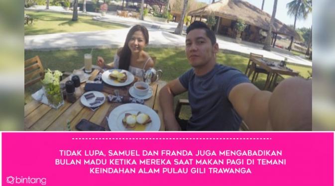 Bulan Madu Penuh Cinta Franda dan Samuel Zylgwyn. (Foto: Instagram @samuel_zylgwyn, Desain: Muhammad Iqbal Nurfajri/Bintang.com)