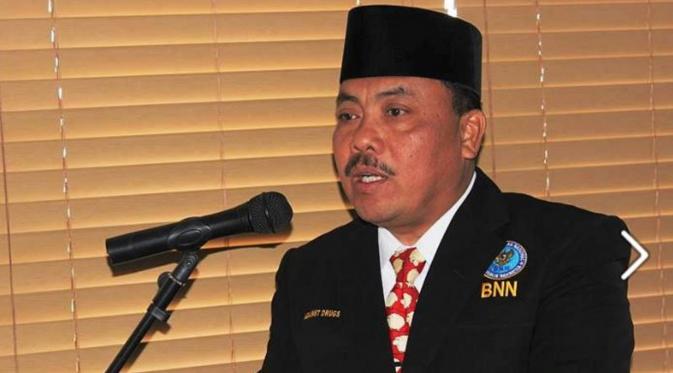 Kepala BNN Provinsi NTB Sriyanto memberikan izin rehabilitasi kepada Reza Artamevia (Facebook/Humas BNN Provinsi NTB)