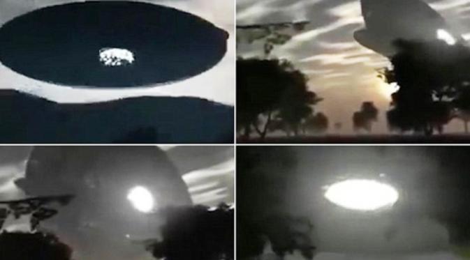 Penampakan piring terbang diduga UFO di Malaysia (Malaysia Sun)