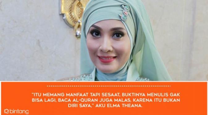 Fakta kehidupan Gatot Brajamusti versi Elma Theana. (Foto: Adrian Putra, Desain: Muhammad Iqbal Nurfajri/Bintang.com)