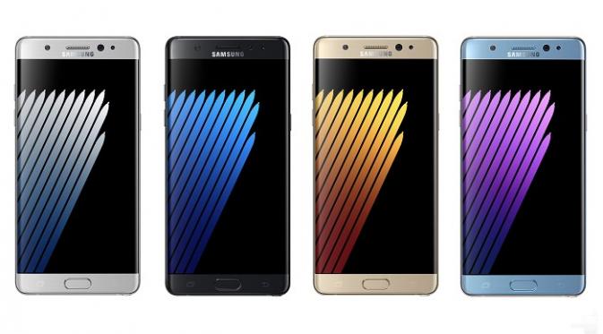 Samsung Galaxy Note 7 dalam berbagai varian warna (Sumber: Phone Arena)