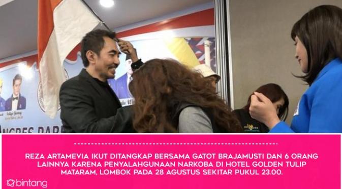 Fakta Urine Reza Artamevia: Positif, Negatif, Kembali Positif. (Foto: Hasan Mukti Iskandar/Bintang.com, Desain: Muhammad Iqbal Nurfajri/Bintang.com)