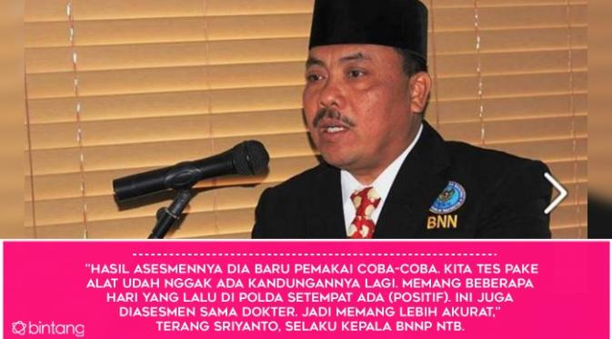 Fakta Urine Reza Artamevia: Positif, Negatif, Kembali Positif. (Foto: Facebook Humas BNN Provinsi NTB, Desain: Muhammad Iqbal Nurfajri/Bintang.com)