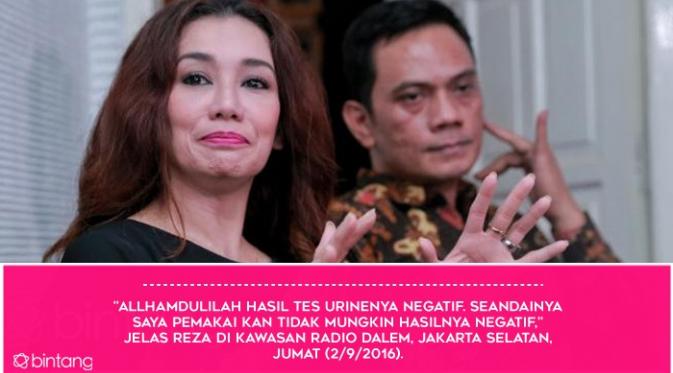 Fakta Urine Reza Artamevia: Positif, Negatif, Kembali Positif. (Foto: Adrian Putra/Bintang.com, Desain: Muhammad Iqbal Nurfajri/Bintang.com)