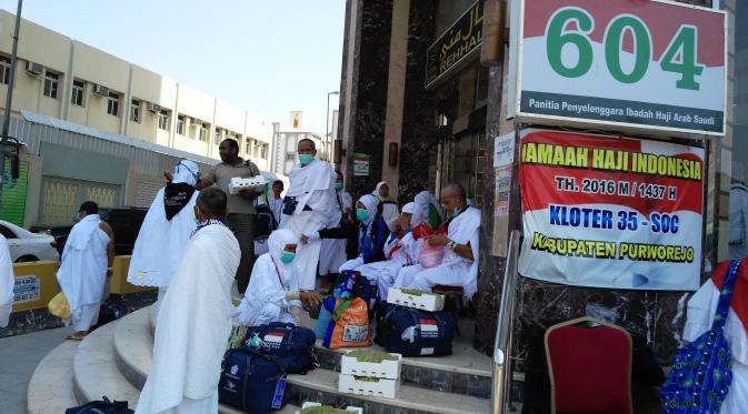 Jemaah haji Indonesia bersiap untuk wukuf di Arafah (Muhammad Ali/Liputan6.com)