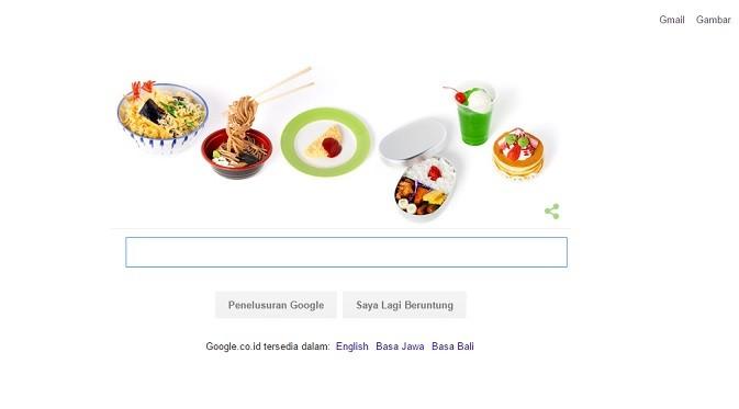 Takizo Iwasaki, si pembuat replika makanan, yang mejeng di  Google Doodle hari ini, Senin (12/9/2016). 