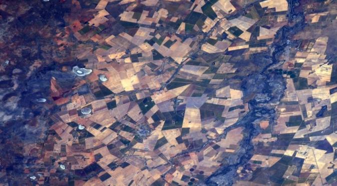 Afrika Selatan. (Jeff Williams/NASA)