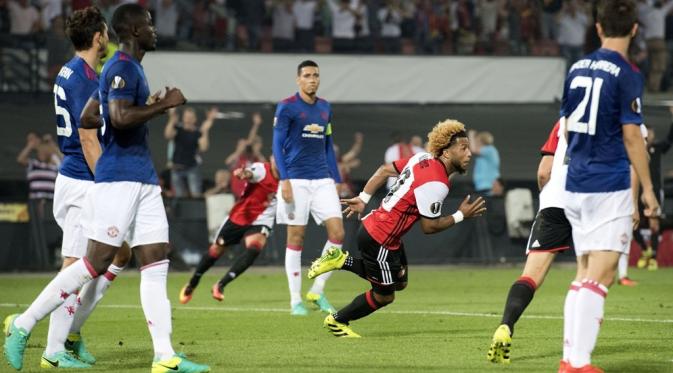 Pertemuan pertama Feyenoord dan Manchester United di Grup A Liga Europa 2016/2017. (AFP/ANP/Emmanuel Dunand/Netherlands OUT)