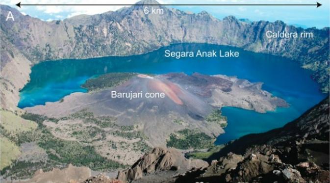 Sifat aliran lahar dari suatu letusan gunung berapi tidak bisa ditebak, sehingga mungkin saja ibukota kerajaan Lombok Purba tertimbun lahar. (Sumber pnas.org)