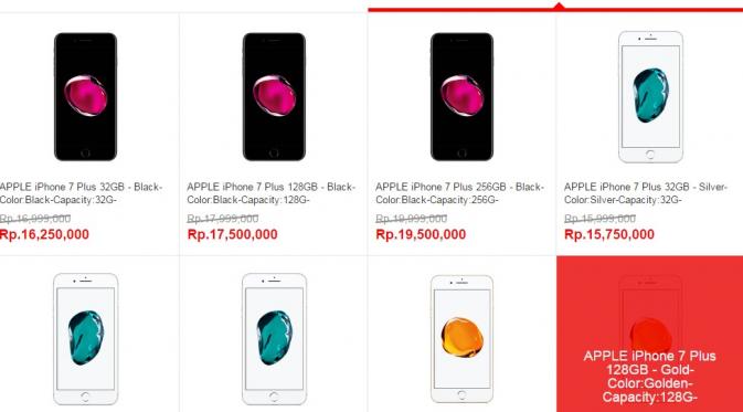 Ini Daftar Harga iPhone 7 dan iPhone 7 Plus di Indonesia - Tekno Liputan6.com