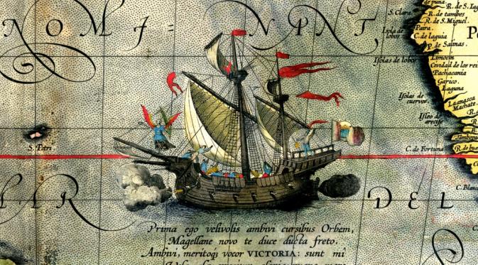 Ekspedisi Ferdinand Magellan pada 20 September 1519 untuk mencari rempah-rempah ke Indonesia (Wikipedia)
