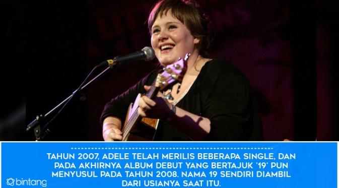 Maju mundur Adele berkarir di dunia musik (Desain: Muhammad Iqbal Nurfajri/Bintang.com)