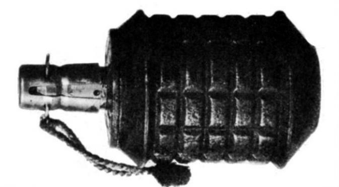 Granat tip 97 yang dipakai pasukan Jepang pada Perang Dunia II. (Sumber warhistoryonline.com)