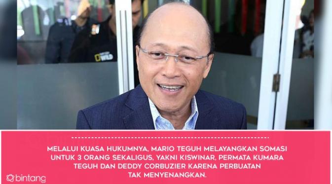 Kisah Mario Teguh Somasi Adik dan Kiswinar dengan 18 Pengacara. (Foto: Nurwahyunan/Bintang.com, Desain: Muhammad Iqbal Nurfajri/Bintang.com)