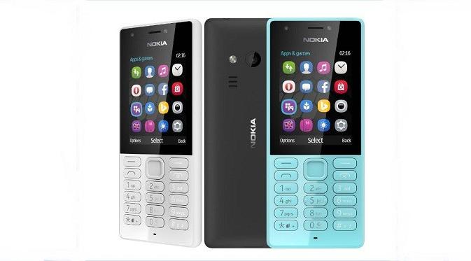 Nokia 216 Dual SIM dalam tiga pilihan warna (istimewa)