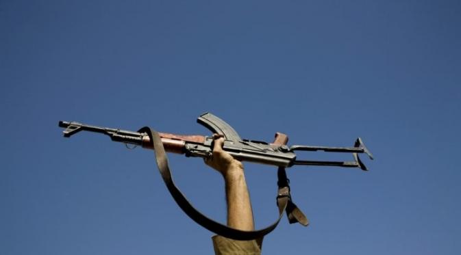 Ilustrasi senapan serbu Kalishnikov (AK) yang jadi mas kawin ISIS (Reuters)