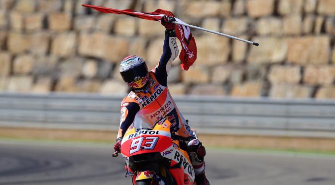 Marc Marquez keluar sebagai juara dunia MotoGP 2016.