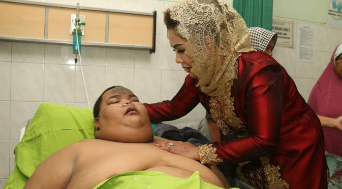 Selama dirawat, kondisi Wahid, pemuda Tegal obesitas itu dinyatakan stabil. (Liputan6.com/Fajar Eko Nugroho)