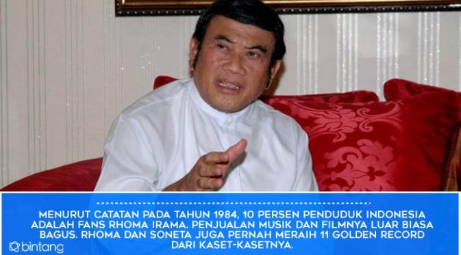 Riwayat lagu-lagu Rhoma Irama (Desain: Muhammad Iqbal Nurfajri/Bintang.com)