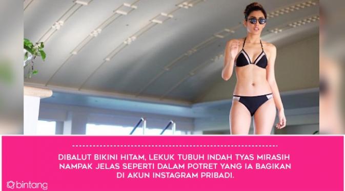 5 Artis Seksi Kenakan Bikini. (Foto: Instagram @tyasmirasih, Desain: Muhammad Iqbal Nurfajri/Bintang.com)