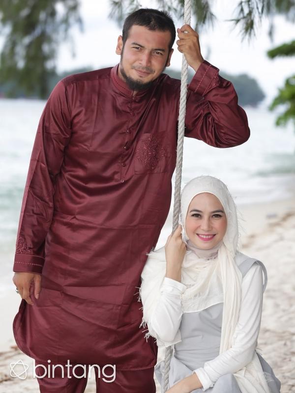 Boy Hamzah dan Rina Amalia saat syuting video klip Esal Revano (Bambang E Ros/Bintang.com)