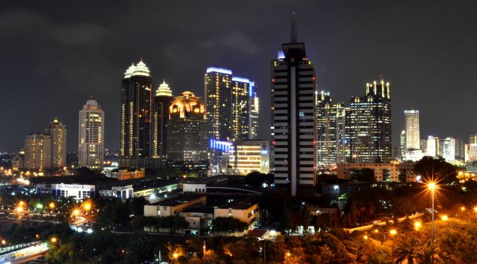 Pemandangan Langit Jakarta dari Kawasan SCBD  (foto : Muhammad Rasyid Prabowo)