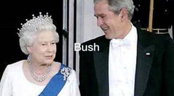 Dari Truman Hingga Obama, Ini Bukti Ratu Inggris Panjang Umur. (Foto: Facebook/Brandon Goring)