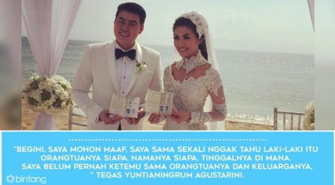 Pernikahan Asty Ananta, Momen Bahagia dan Tak Ada Restu Keluarga. (Foto: Instagram @freddy_xiao, Desain: Nurman Abdul Hakim/Bintang.com)