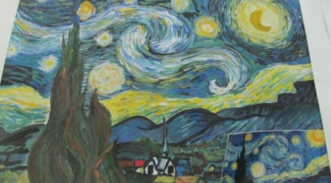 Polly, 12 tahun. Van Gogh, ’The Starry Night’ (foto: themindcircle)