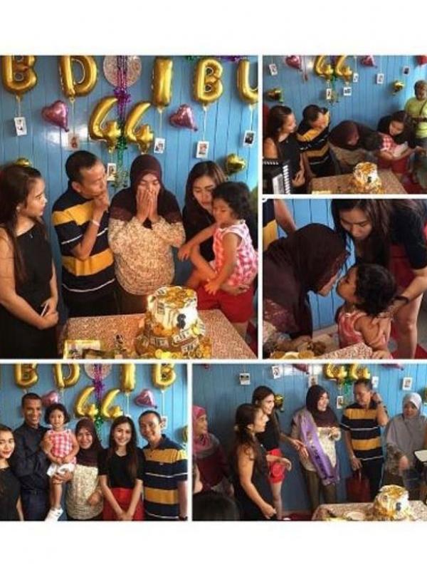 Perayaan ultah ibunda Ayu Ting Ting ke-44. (Instagram - @ayutingting92)