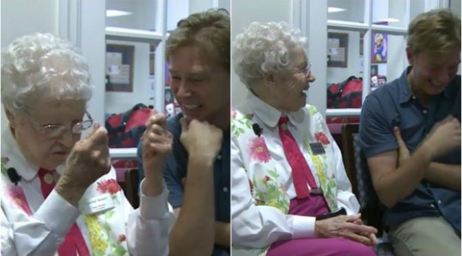 Ketika kebanyakan orang tidak ingin menjadi tahanan polisi, seorang nenek berusia 102 tahun malah senang ketika ditahan. (Sumber video KPLR)