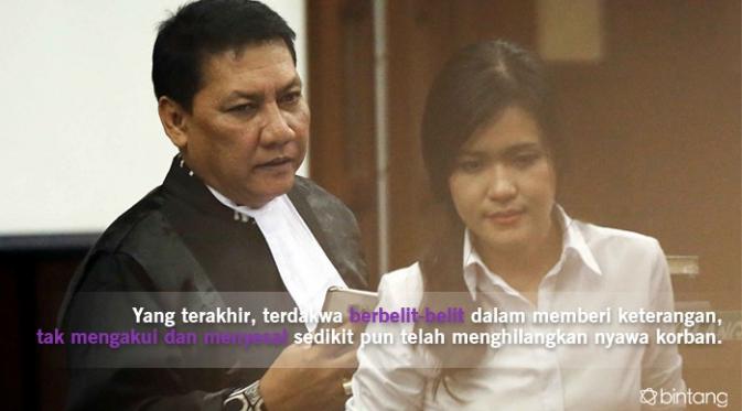 Sidang ke-27 Jessica Kumala Wongso di Pengadilan Negeri Jakarta Pusat, Rabu (5/10). (Foto: Nurwahyunan/Bintang.com Digital Imaging: Nurman Abdul Hakim/Bintang.com)